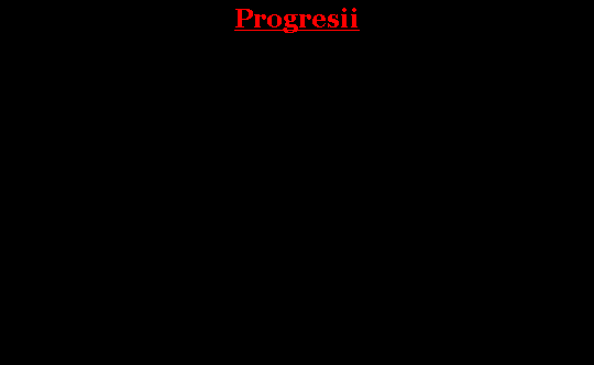 Textfeld: Progresii
